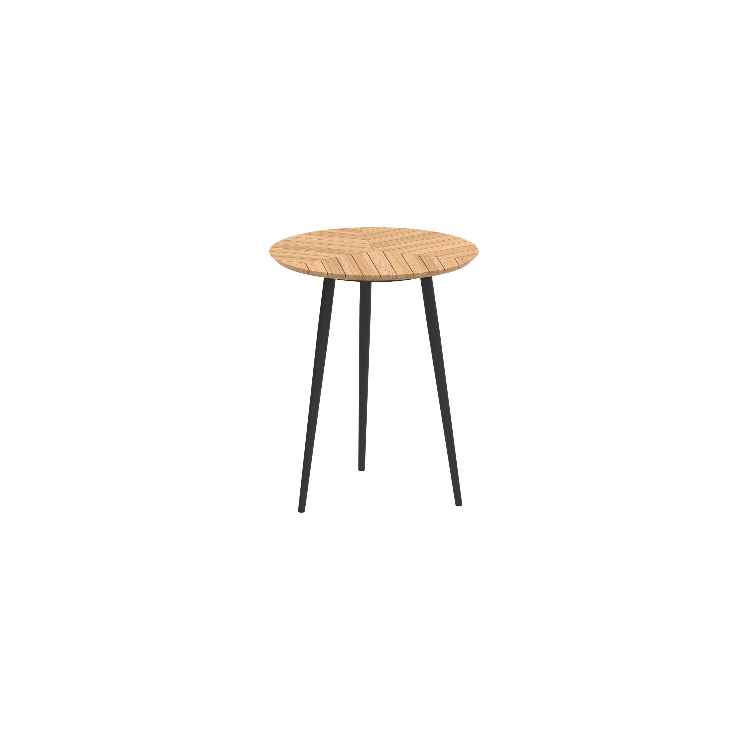 Высокий круглый стол из тикового дерева Royal Botania Styletto ARCH-00139949 - Вид №1