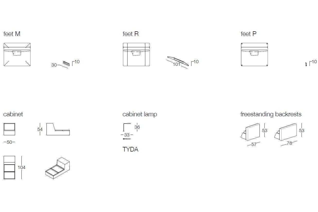 Съемный диван из ткани Frigerio Davis ARCH-00111919 - Вид №10