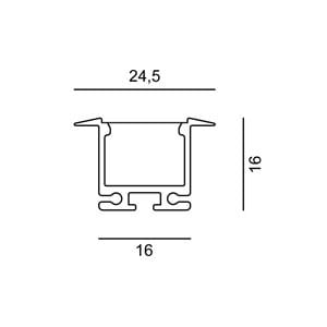 Алюминиевый линейный профиль освещения Ghidini Lighting LINEAR 0R ARCH-00033700 - Вид №2