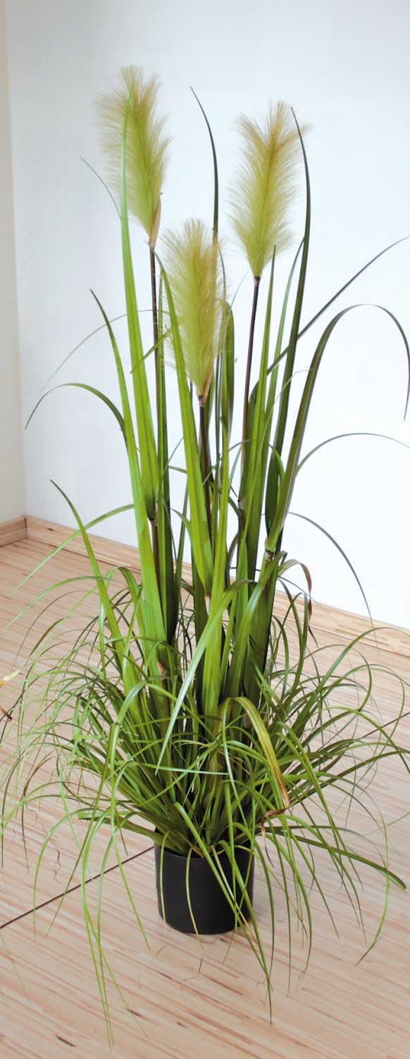 4568 883 a3 Трава искусственная пампас, горшечная, 120 см, зеленая H-andreas 