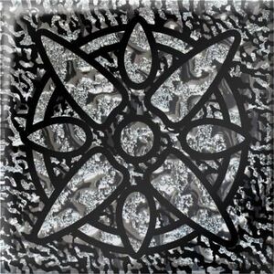 Напольная вставка Звезда платина 6,6х6,6