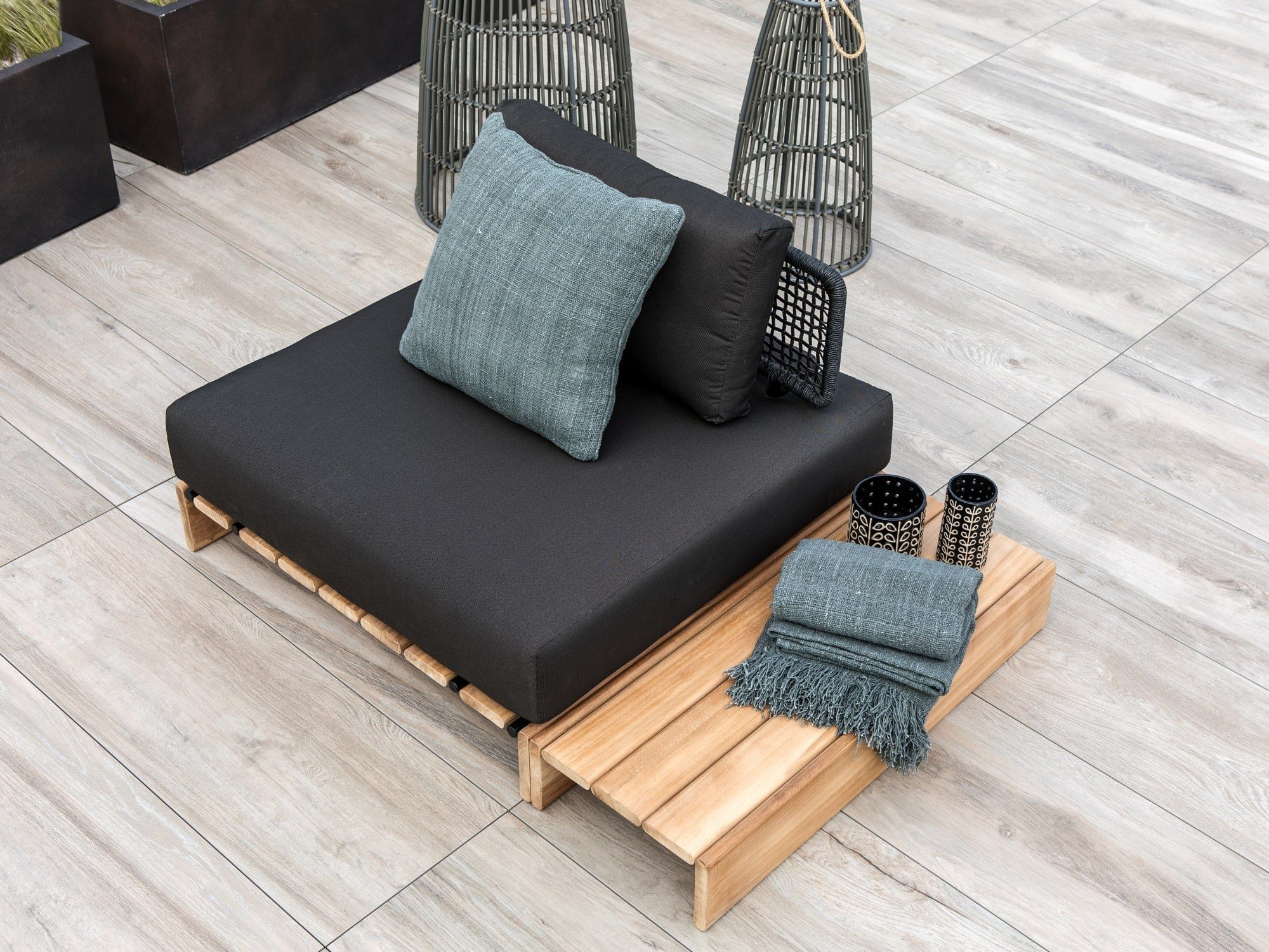 Прямоугольный низкий садовый столик cbdesign Повседневная модульная ARCH-00059358 - Вид №4