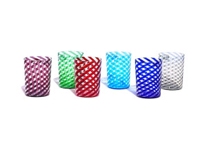 Набор из шести стаканов из муранского стекла ручной работы