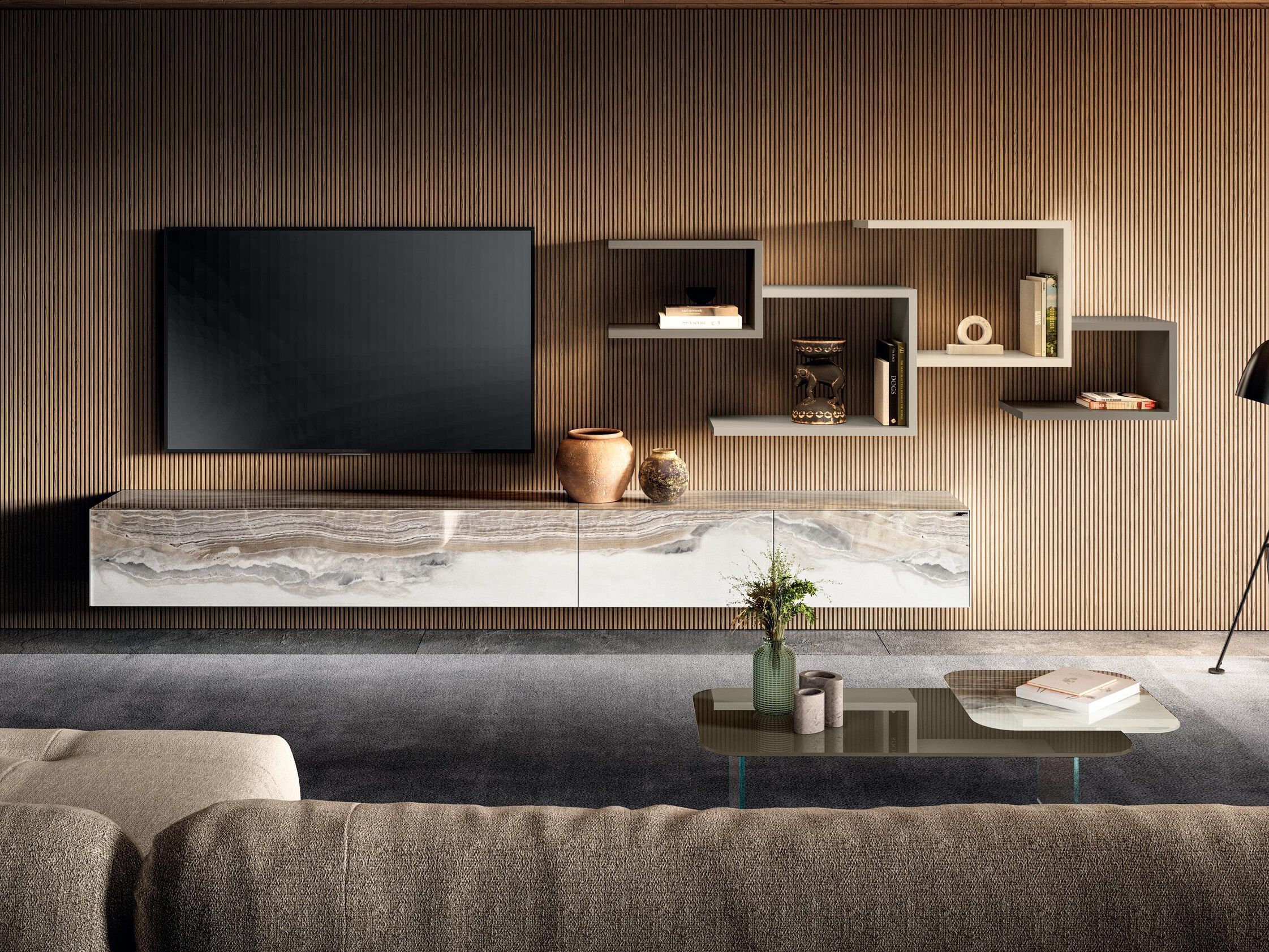 Стеклянная стена с настенным креплением Lago LagoLinea ARCH-00060073 - Вид №1