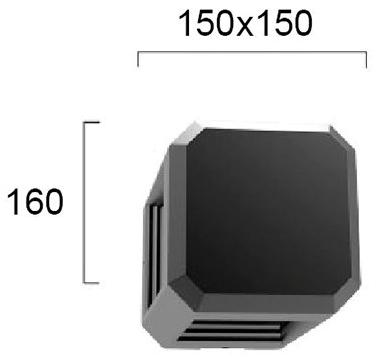 Terzo Light Алюминиевый светодиодный уличный настенный светильник Bios V4212900 - Вид №2