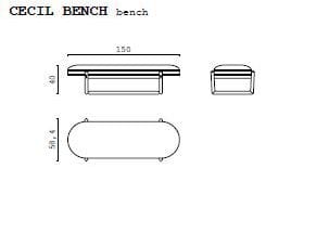 Мягкая скамейка из ткани CPRN HOMOOD Shapes ARCH-00046095 - Вид №2