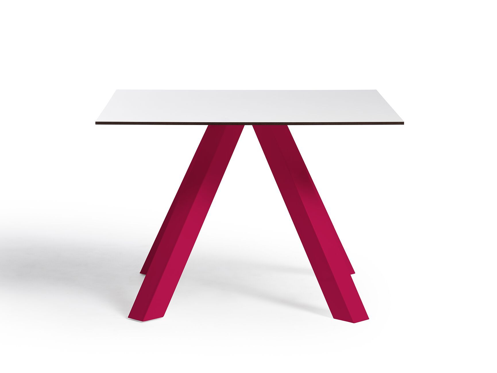 Окрашенный железный квадратный стол с верхней частью HPL Poltronova CRAZY HORSE ARCH-00060164 - Вид №2