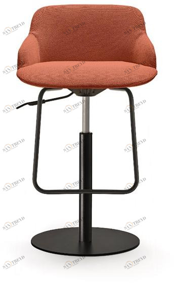 Quinti Sedute Поворотный тканевый табурет в современном стиле с газлифтом Deep sun-id-1352691