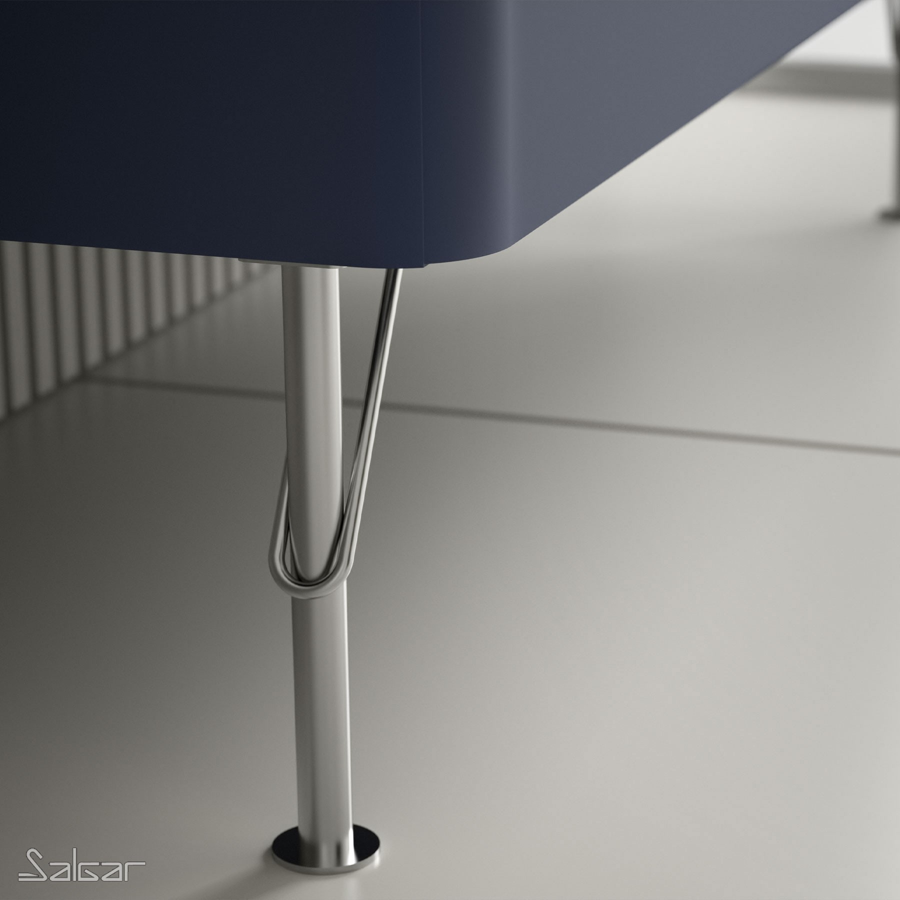 84127 SALGAR Комплект из 2 ножек DEVA CHROME Высота 330 мм - Вид №1