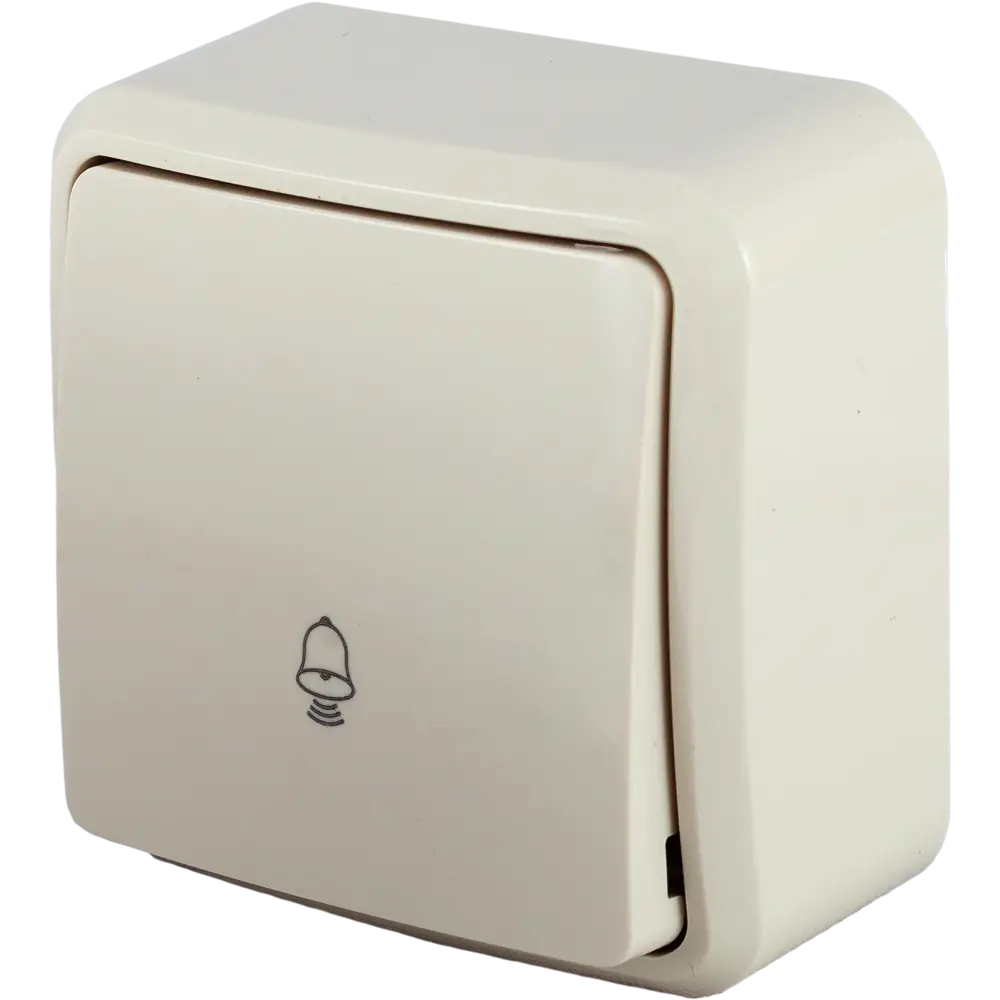 LEXMAN Кнопка дверного звонка проводная бежевая для дома и офиса 81930580 STLM-1101880 - Вид №1