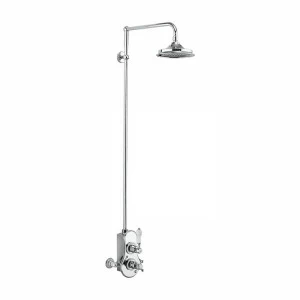 Душевая стойка c внешним термостатом BSF1S c душевой насадкой 12'' Spey Burlington SF1S, V60/ARCV60 CHR, V21/ARCV21 CHR