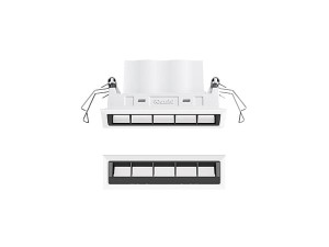 Алюминиевая встраиваемая настенная шайба для столешниц