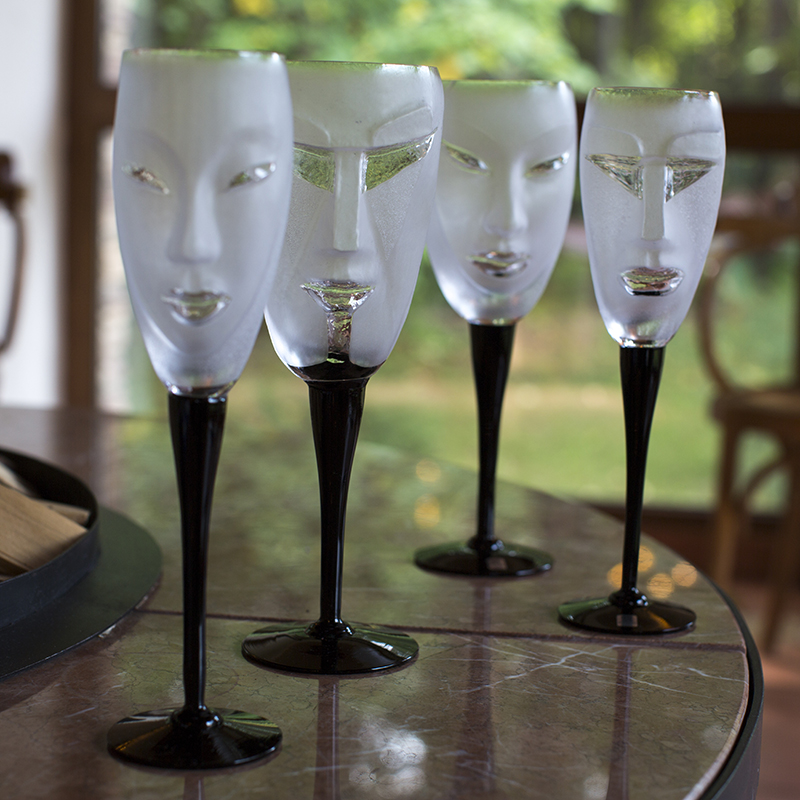 42017 Бокал из прозрачного хрусталя "Кубик", Объём 400 мл., Высота – 250 мм. Maleras  - Вид №3