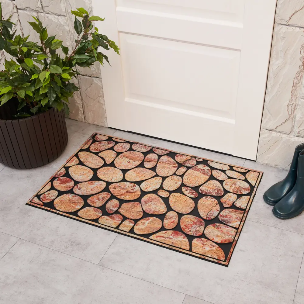 Коврик Inspire Berstodo Welcome D 58x90 см резина 89091883 STLM-2165884 