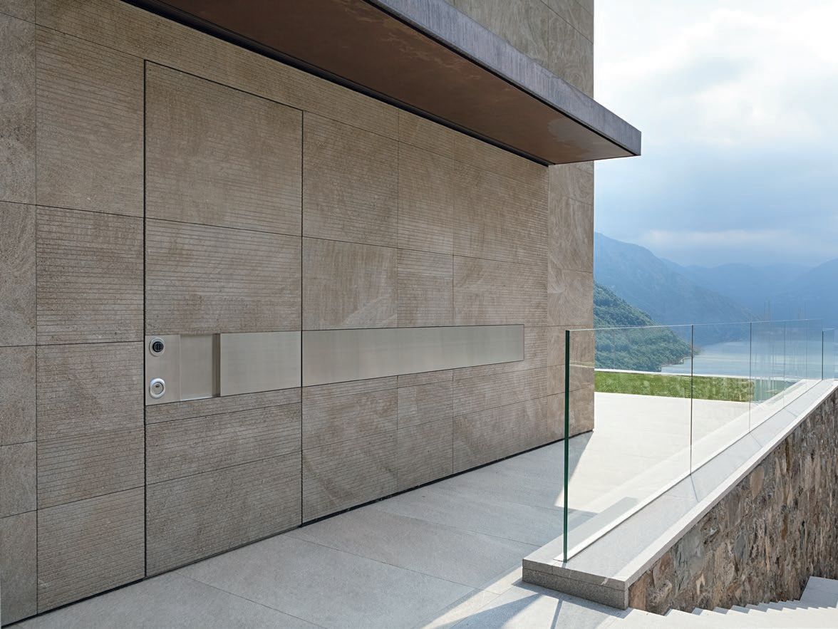 Бронированная входная дверь с каменной облицовкой Oikos Tekno ARCH-00036149