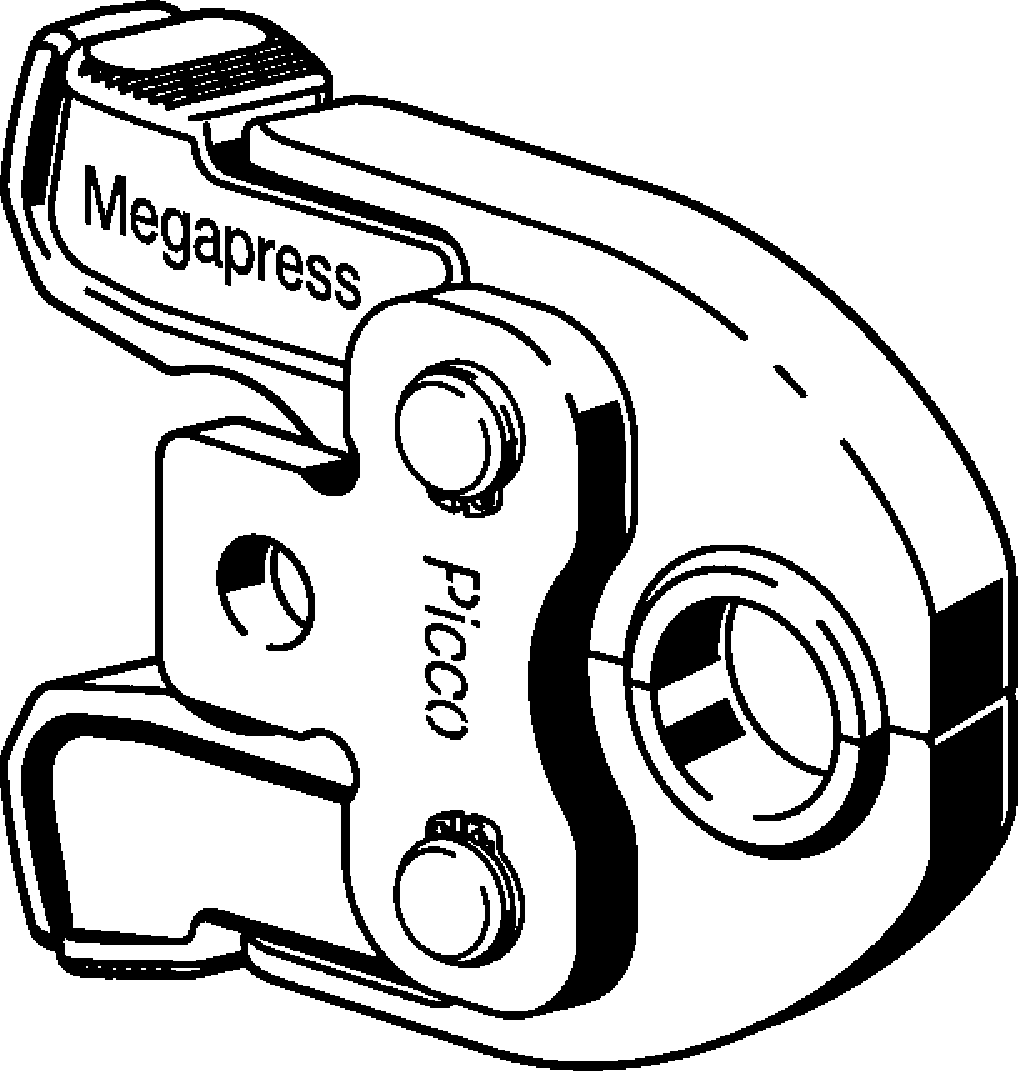 740 238 Модель 4284.9 Трубопроводные системы  Системные пресс-инструменты  Системные пресс-клещи Picco  Megapress Santreyd  - Вид №1