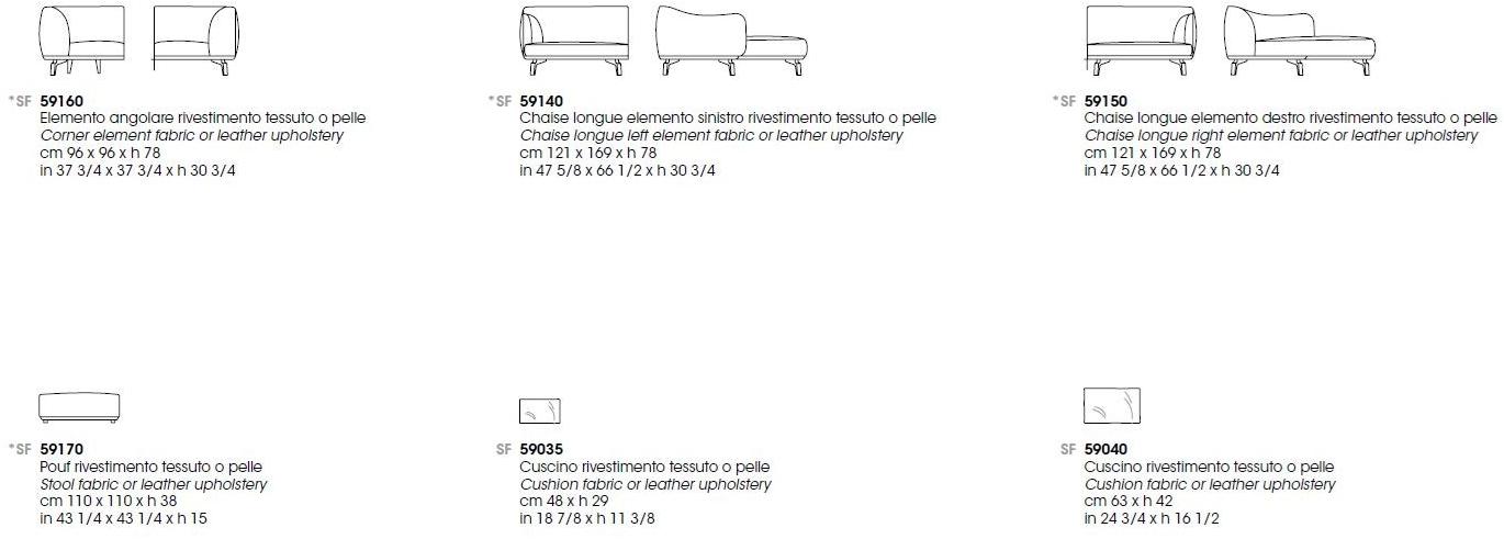 Giorgetti Модульный тканевый диван sun-id-1371403 - Вид №8