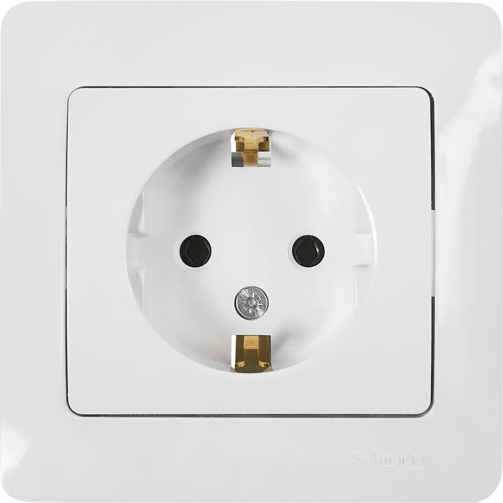 Schneider Electric Glossa — встраиваемая розетка с заземлением 86710183 STLM-0070800