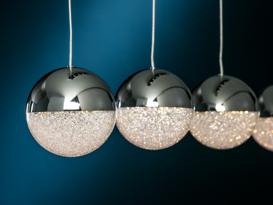 074680 Подвесной светильник 4L LED хром Schuller Sphere - Вид №1