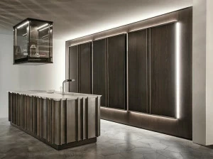 Shake Деревянная кухня с островом