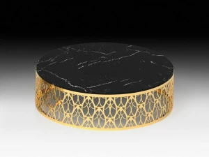 VGnewtrend Низкий круглый мраморный журнальный столик