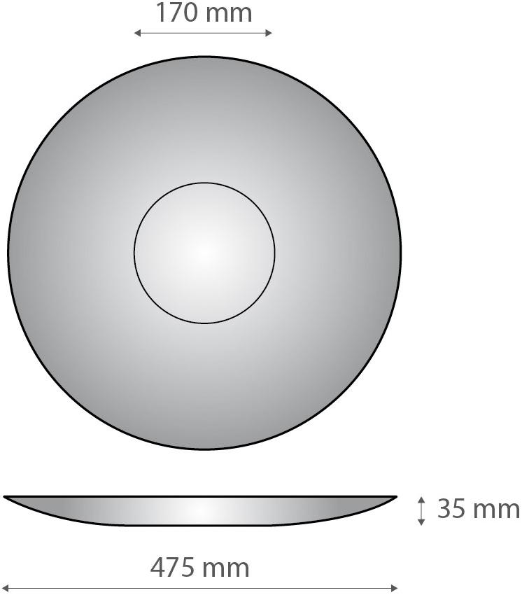 Alumina Декоративная плоская пластина из двне алюминия Dvne capsule collection D.sf50b15  - Вид №3