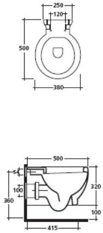 Подвесной унитаз настенный Белый Galassia El1 / el2 Италия sun-id-1426817 - Вид №2