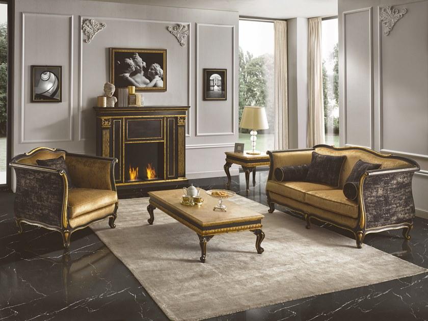 SCAPPINI & C Кресло из ткани с подлокотниками Timeless 3050/1 - Вид №1