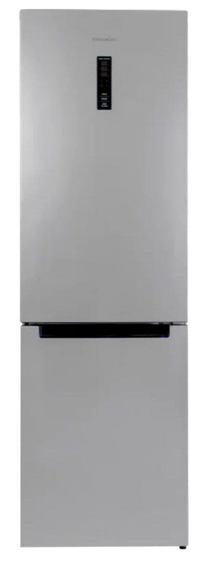 9105329 Холодильник с морозильником   HOLBERG HRB 1952NDX серебристый STDN-0140971 - Вид №2