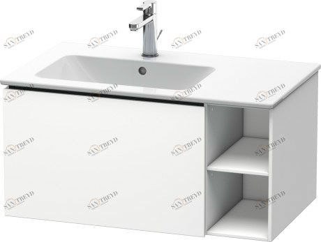 LC619101818 L-Cube Тумбочка подвесная Белый матовый, декор Duravit
