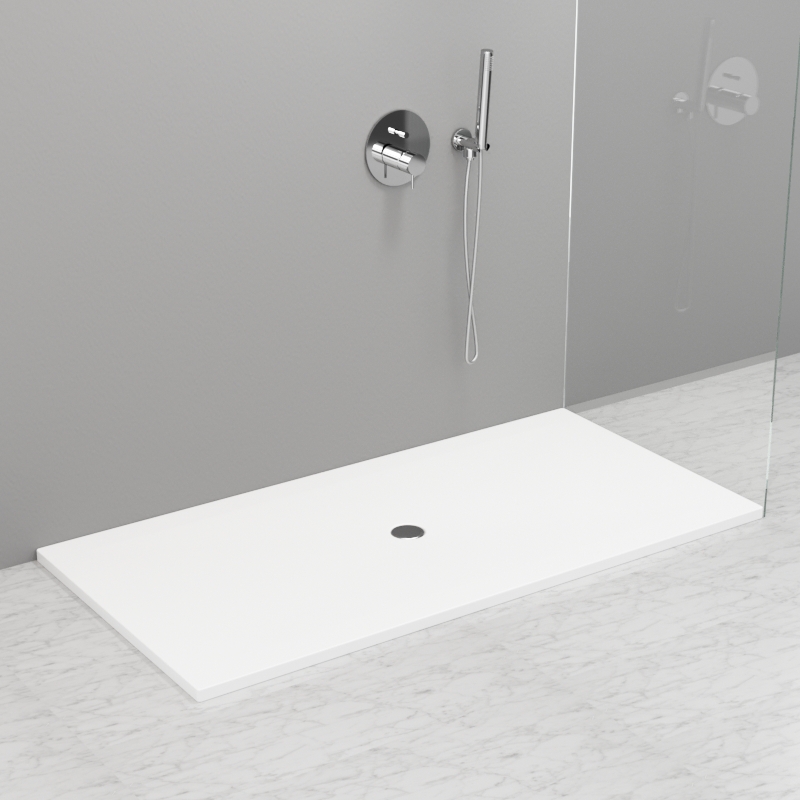 704913 Душевой поддон из акрила h3 с антислипом белый в комплекте с сифоном., цвет Белая глазурь Kerasan DOCCIA Италия