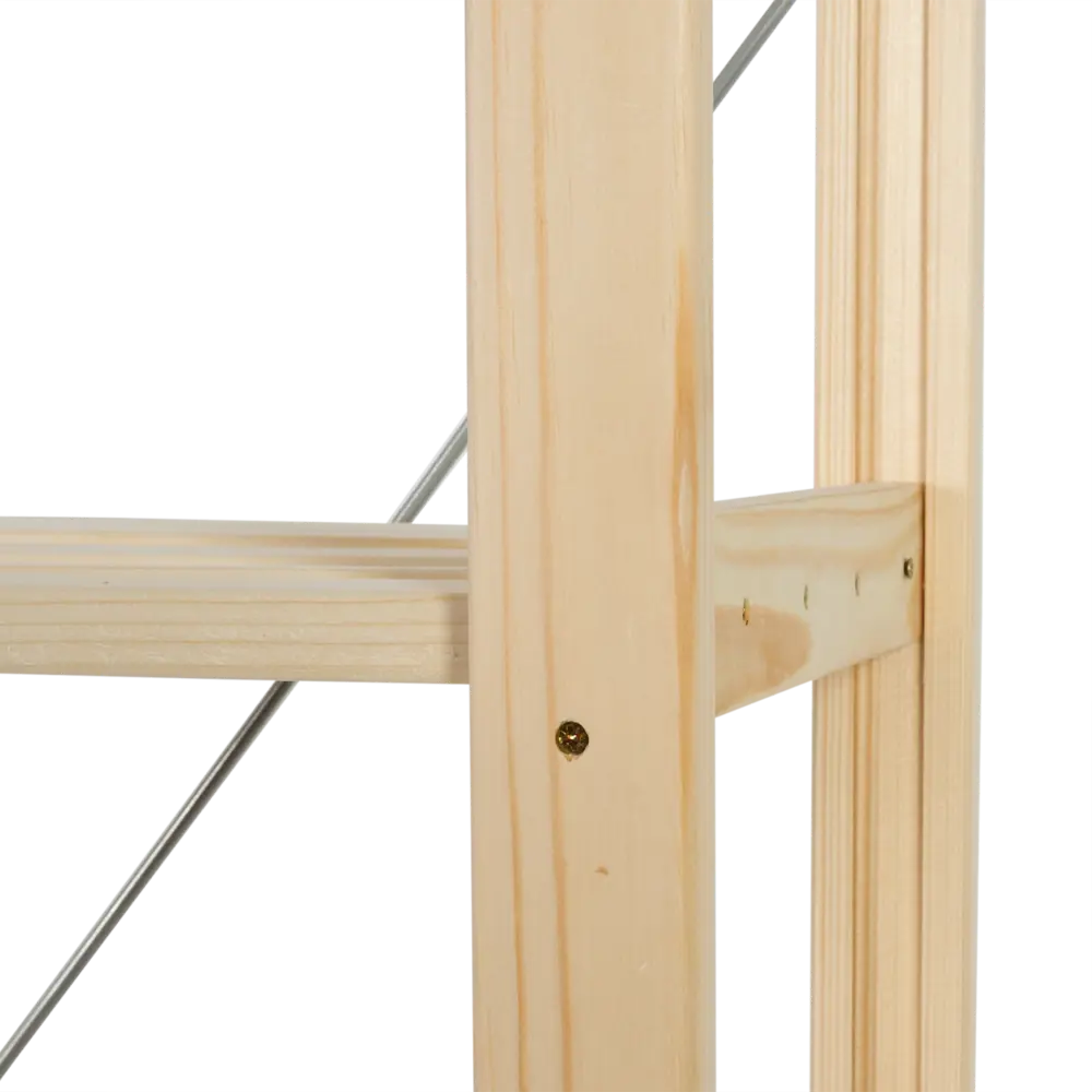 Стеллаж КД-1 4 полки 69x155x34 см нагрузка на полку до 35 кг дерево 82584519 STLM-2153994 Santreyd  - Вид №8