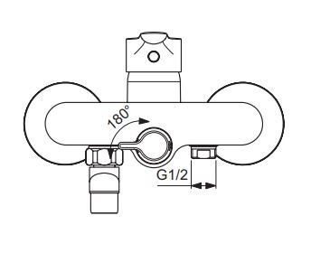 BA417AA Смеситель для ванны/душа VIDIMA WAVE - Вид №2