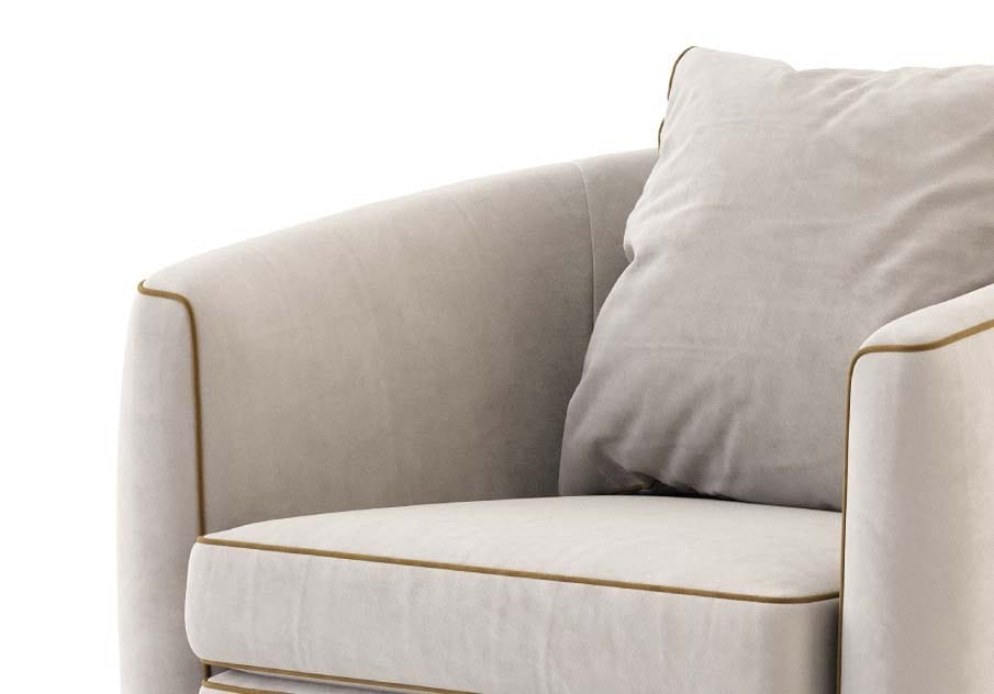 Бархатное кресло с подлокотниками Stylish Club Fortune ARCH-00031938 - Вид №12