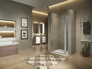 NOVELLINI Профиль душевой кабины угловой с распашной дверцей Lunes 2.0