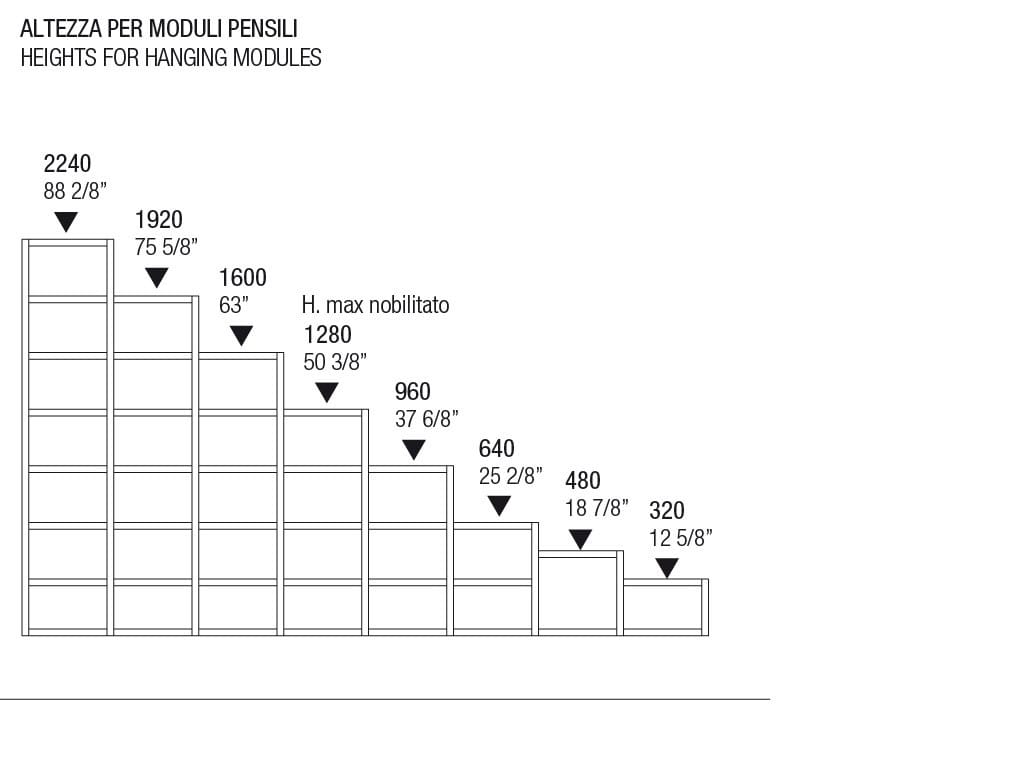 Установленная стеной секционная оборудованная стена MisuraEmme CROSSING ARCH-00081307 - Вид №3
