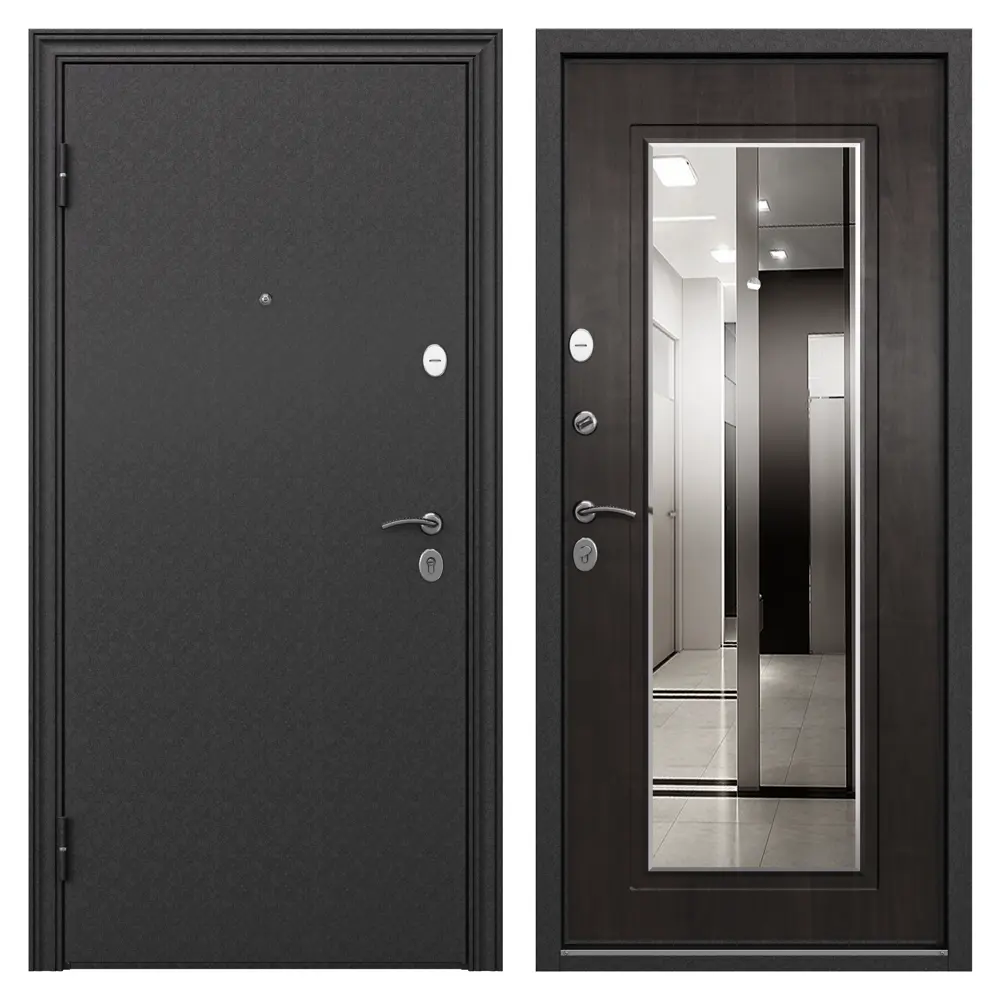 Дверь входная металлическая Грата 950 мм левая цвет скай мореный TOREX STLM-2164696