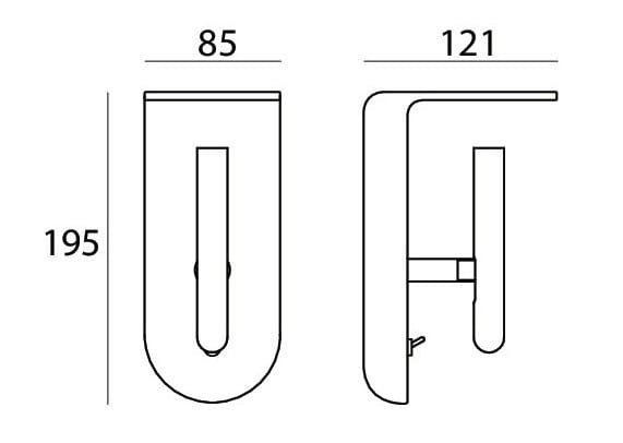 Алюминиевый регулируемый светодиодный настенный светильник Stilnovo 1 - 2ночи ARCH-00011952 - Вид №2