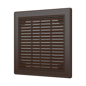 Вентиляционная решетка Fonet 209x209 мм пластик цвет коричневый