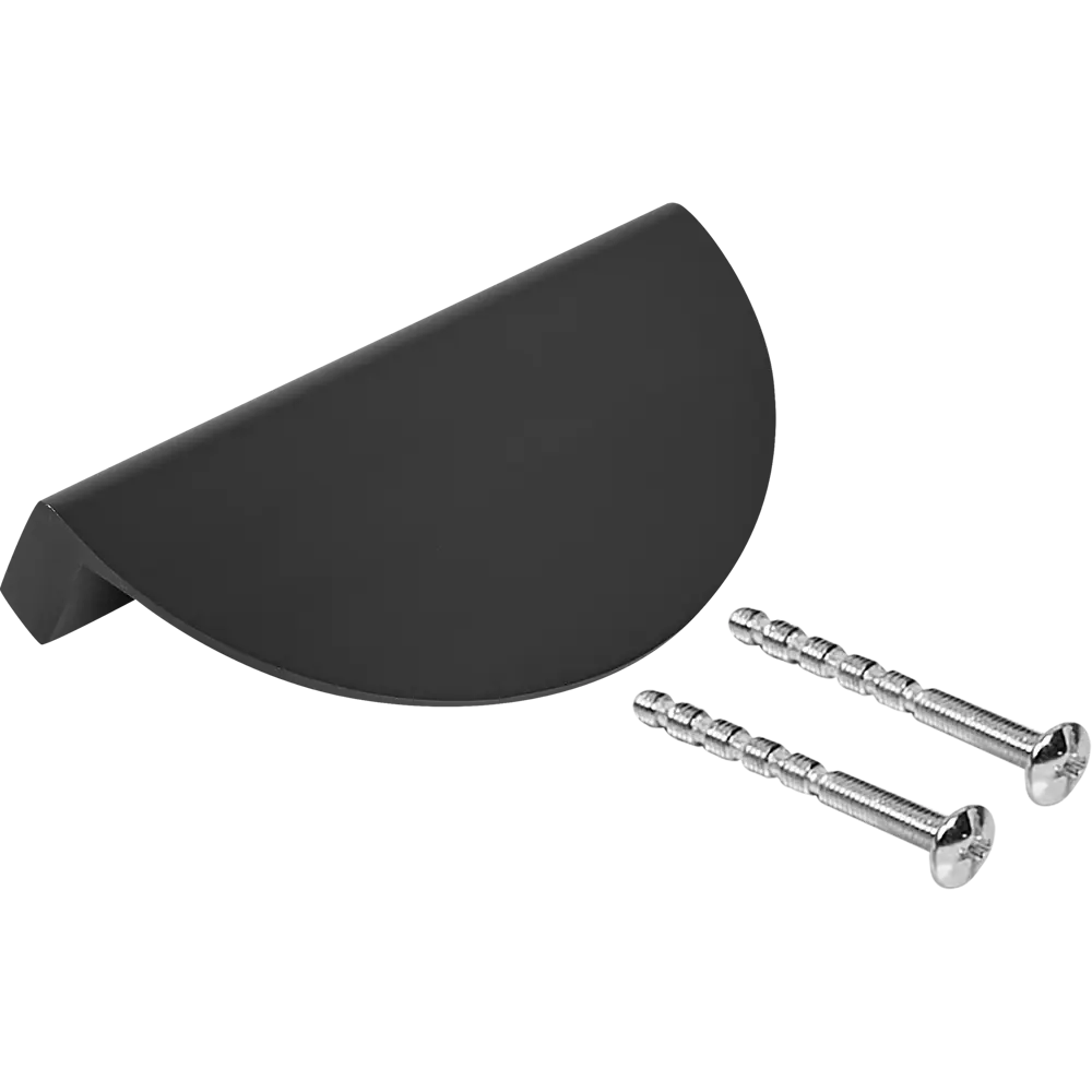 INSPIRE Ручка-полукруг для шкафов Лион 95 мм чёрный алюминий 89287859 STLM-1527756 - Вид №3