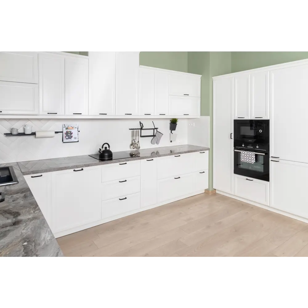 Фасад кухонный Delinia ID белый МДФ с тонкой рамкой 39.7x38.1 см 82011424 Реш STLM-0017530 - Вид №8