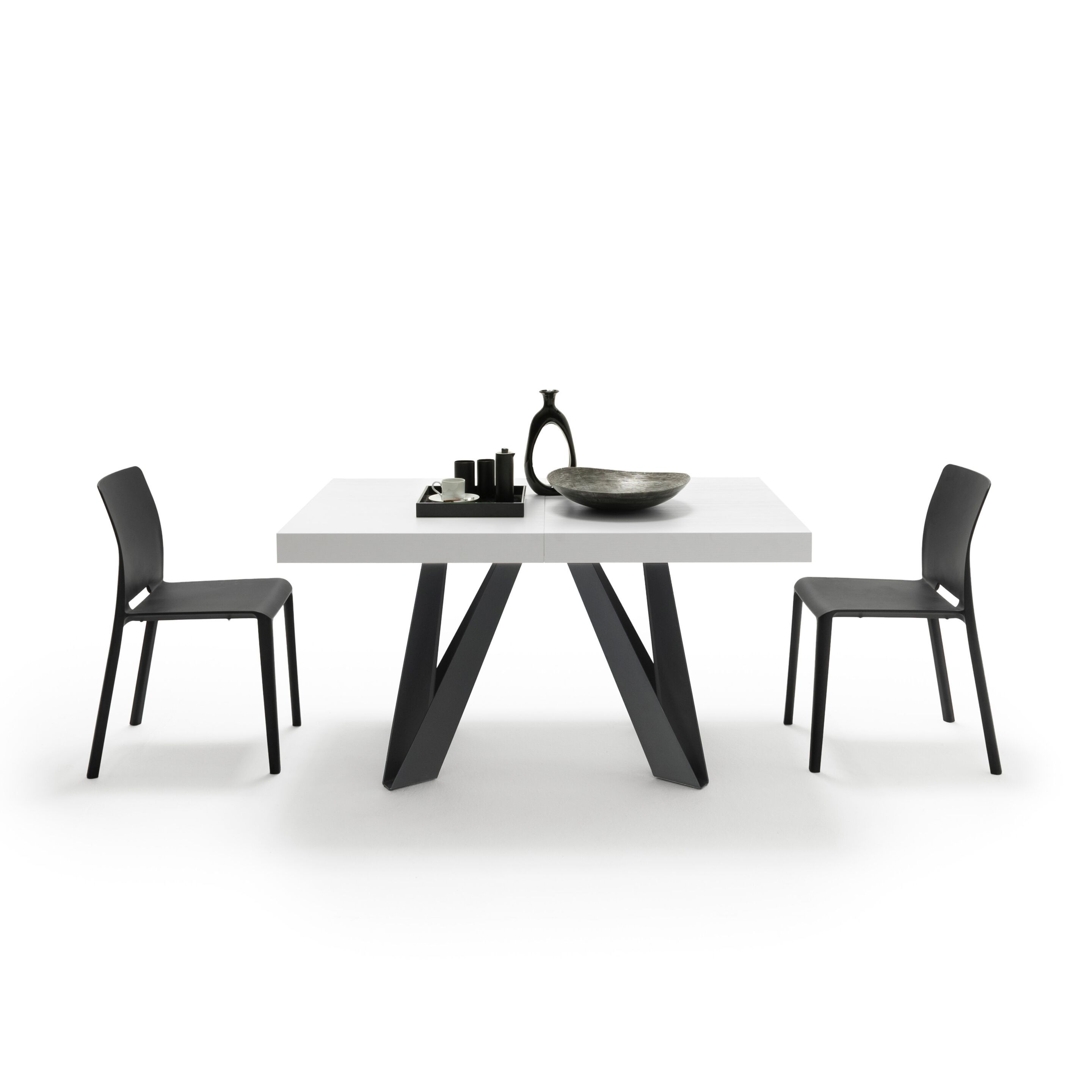 Выдвижной прямоугольный стол из железа с меламиновой столешницей Mobili Fiver ROMINA ARCH-00069646 - Вид №26