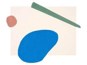 Ковер ручной работы с геометрическим рисунком