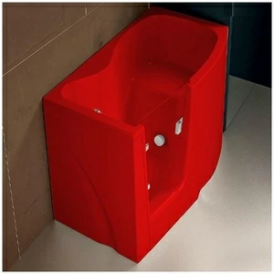 Ванна GRUPPO TREESSE GEN-Y V3411-DX-K угловая сидячая с дверью правосторонняя красная