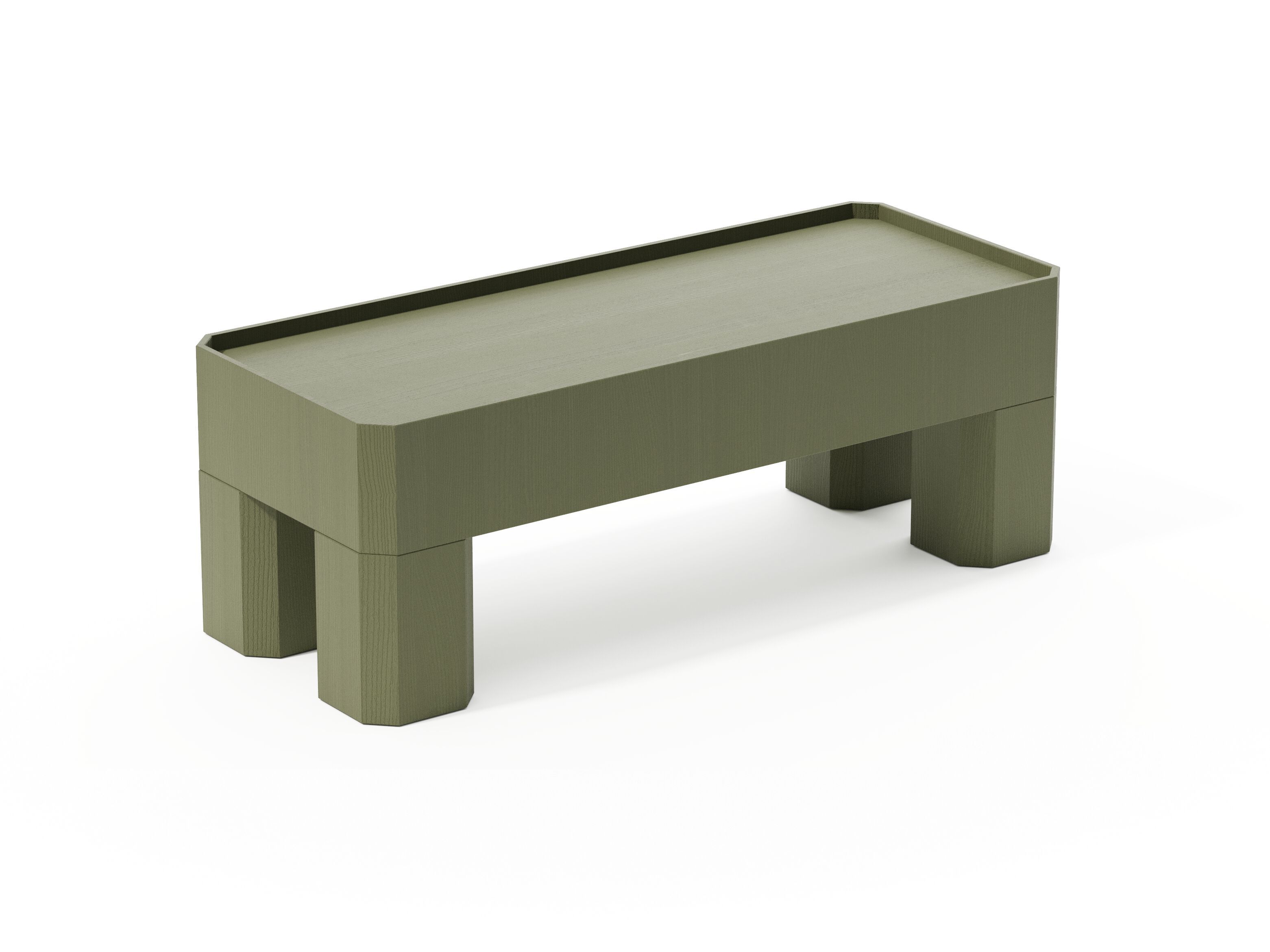 Деревянный прямоугольный высокий журнальный столик Joyf блок ARCH-00039712 - Вид №6