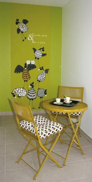 CONCEPTUWALL Клейкое оформление на флизелиновой бумаге Poulettes sun-id-1408422 - Вид №4