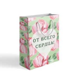 Пакет подарочный Симфония От всего сердца 26x36 см цвет разноцветный 89353909 STLM-2211237