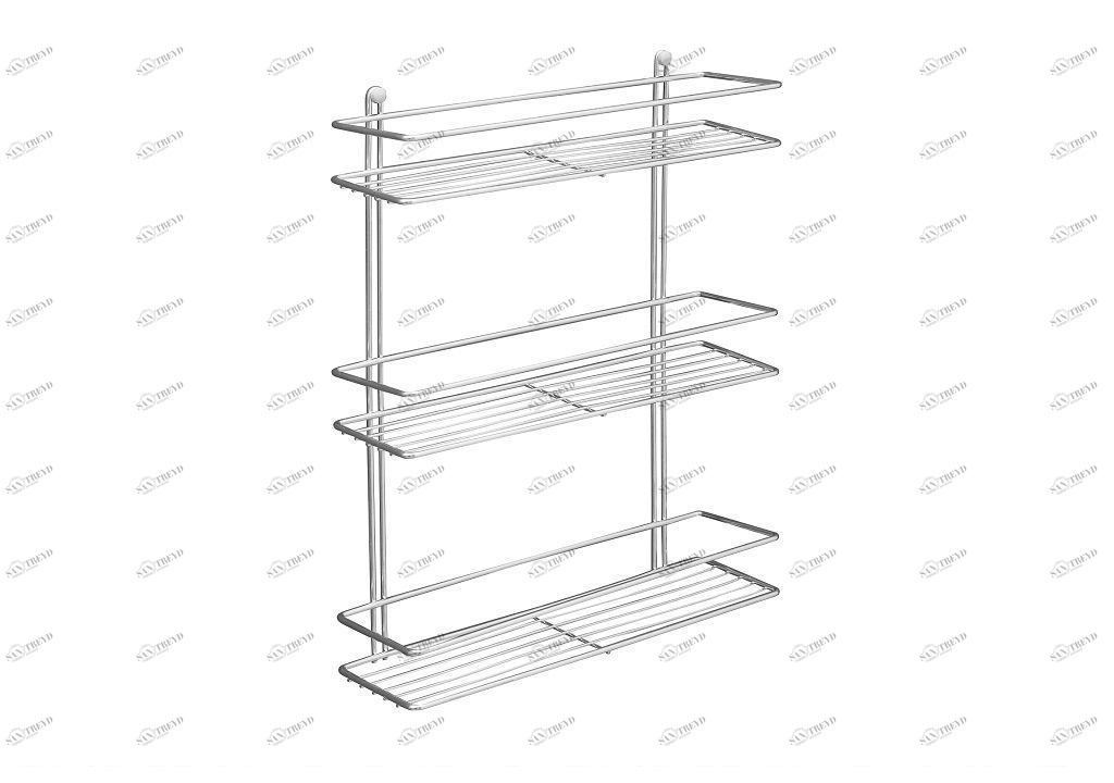 Полочка Aquanet 3288 (40 см, тройная) П3288