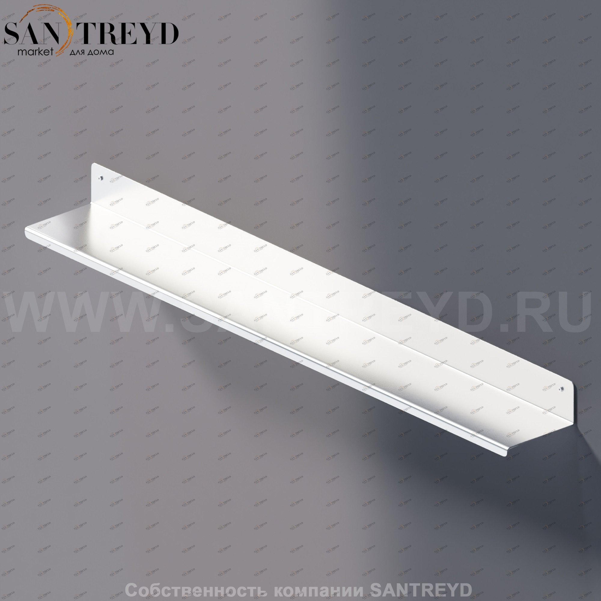 Agape MACH 2 Полка 80 см хромированный сатин AMC20922SP