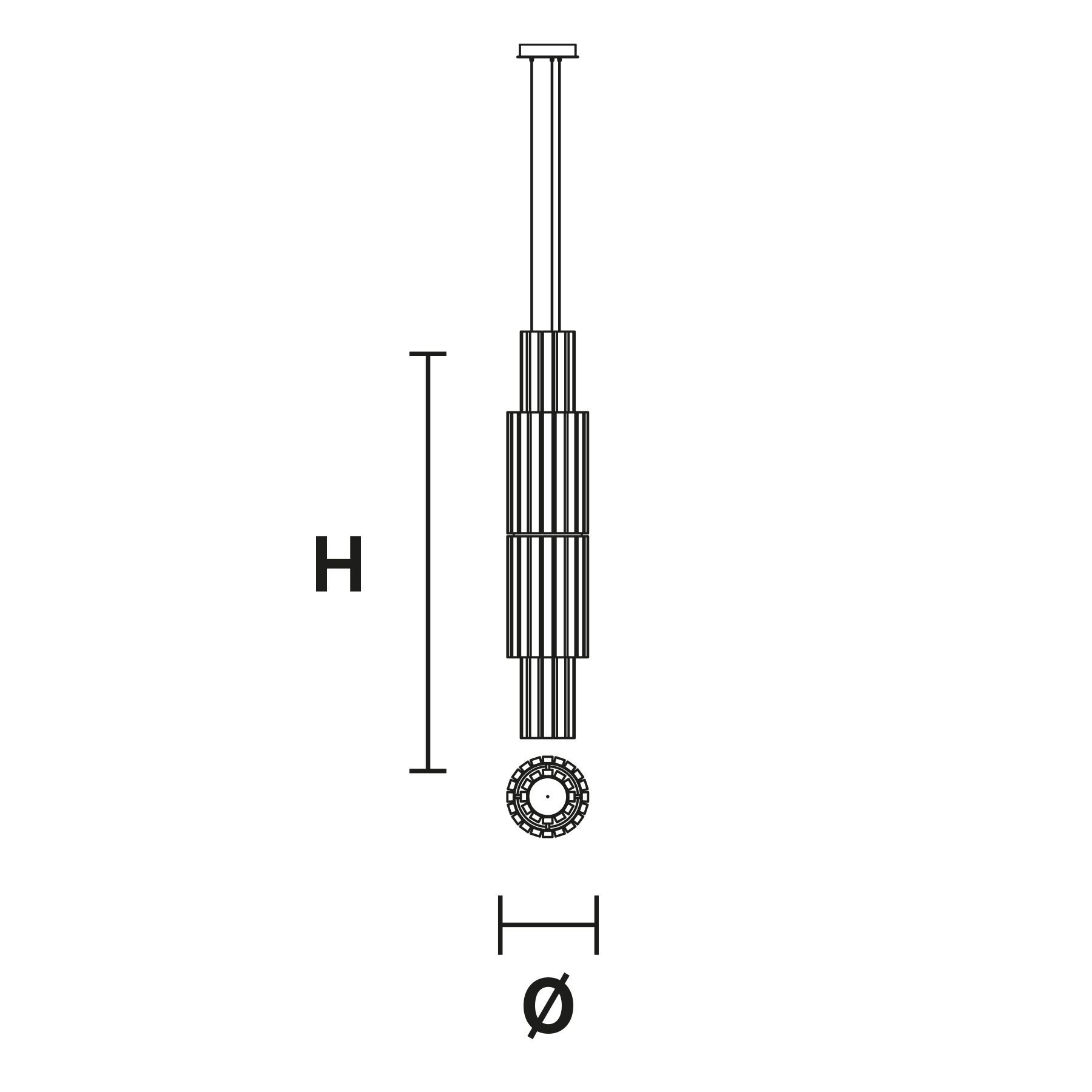 Стеклянный светодиодный подвесной светильник Masiero ARCH-00038794 - Вид №2